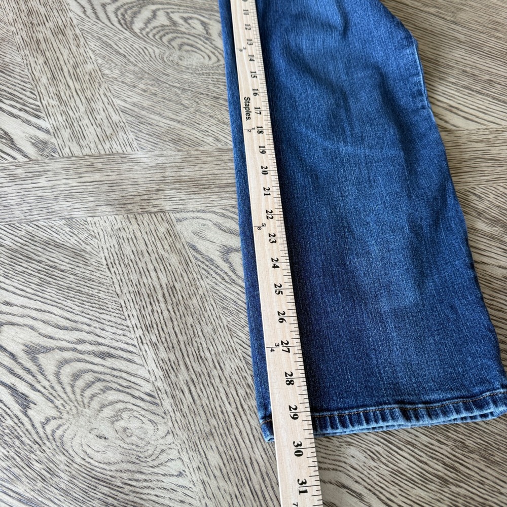 Lauren By Ralph Lauren Premium Straight Leg Blue Jeans Womens 10 Medium Wash - Picture 7 of 11